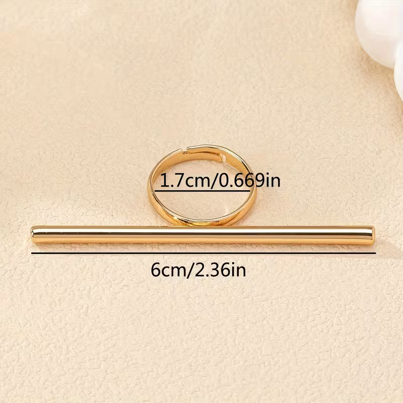 1Pc Set Geometric Minimalist Stylish Ring