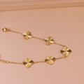 1Piece Four-Leaf Clover Bracelet Set