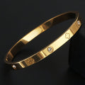 1pc Stainless Steel Women's Bracelet with Four-Leaf