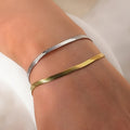 1pcs Retro Style Snake Bone 201 Stainless Steel Bracelets