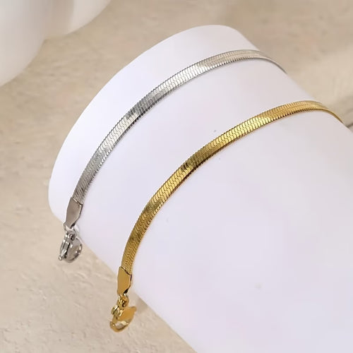 1pcs Retro Style Snake Bone 201 Stainless Steel Bracelets