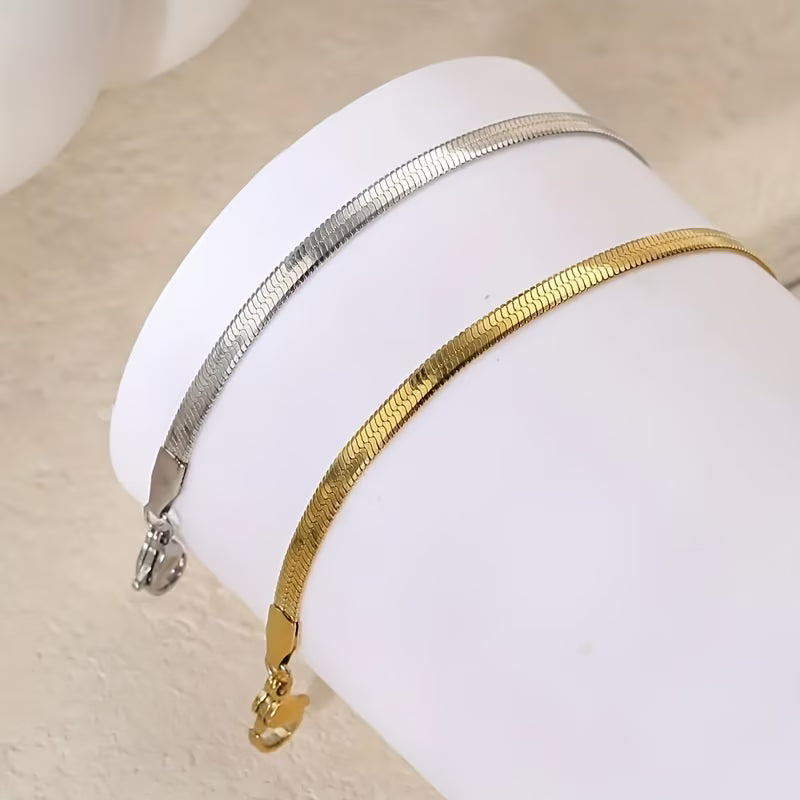 1pcs Retro Style Snake Bone 201 Stainless Steel Bracelets
