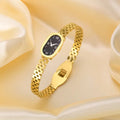 Roman Numeral Titanium Steel Bangle Jewelry