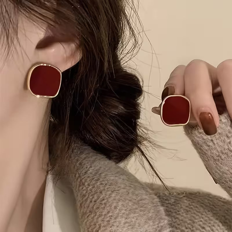 Chic Square Stud Earrings