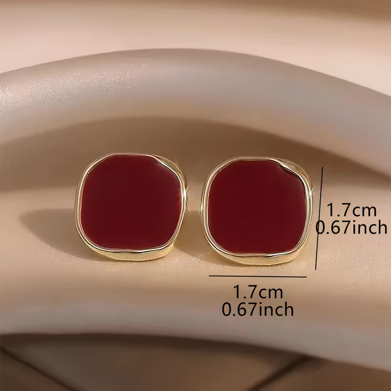 Chic Square Stud Earrings