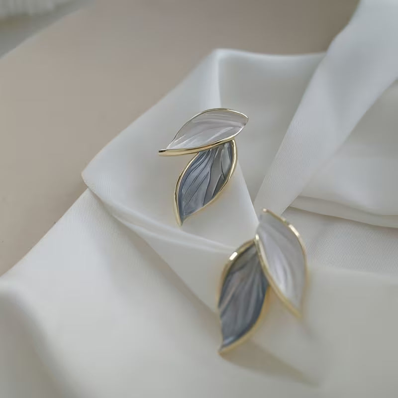 Elegant Leaf Stud Earrings