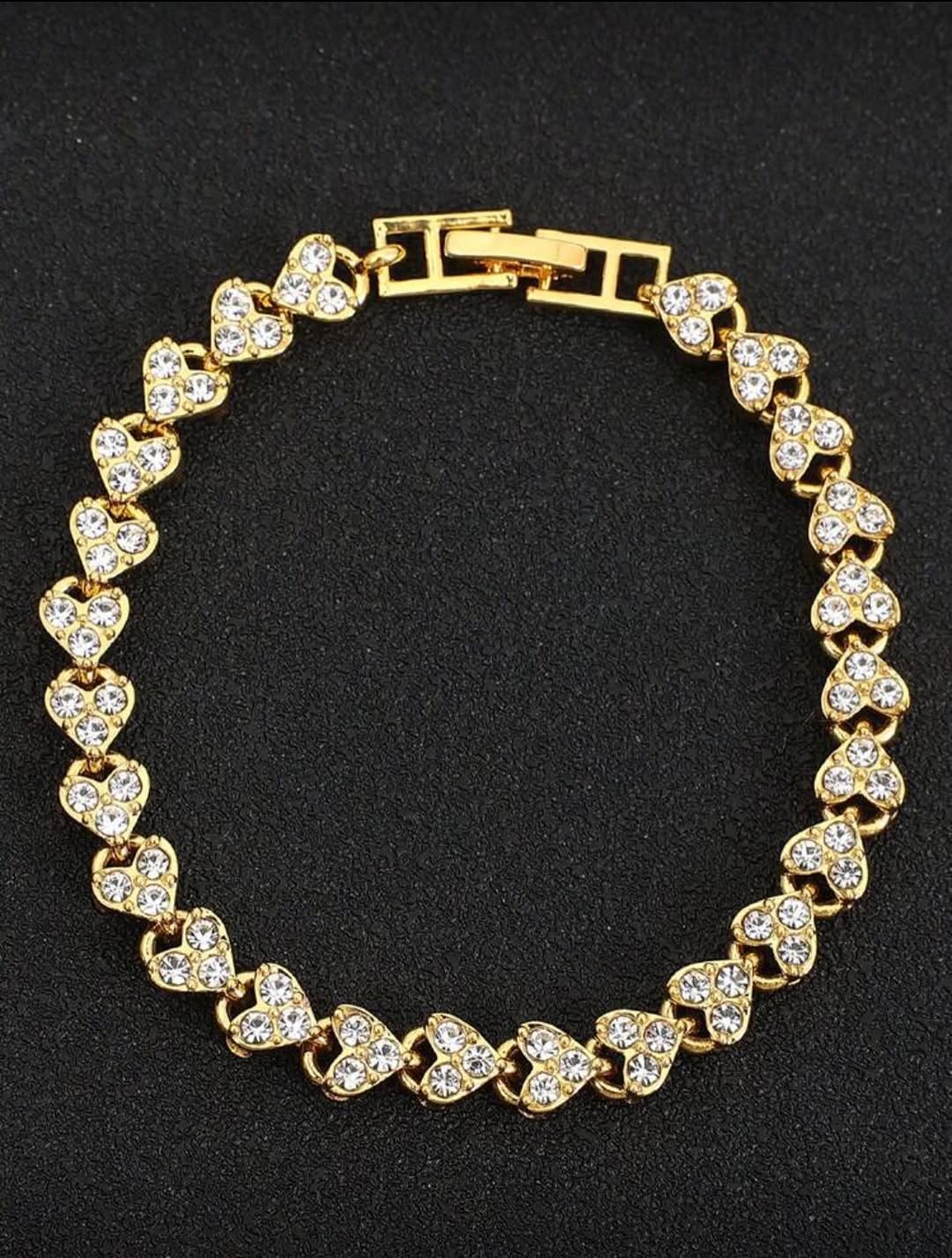 Rhinestone Chain Bracelet