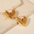 Heart Stainless Steel Stud Earrings