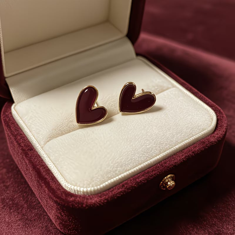 Minimalist Heart Earrings