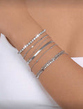 Rhinestone Stack Bracelet Set (7-Piece)