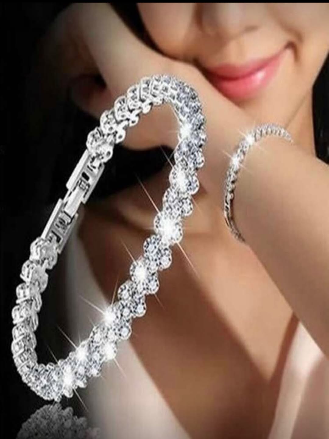 Rhinestone Chain Bracelet