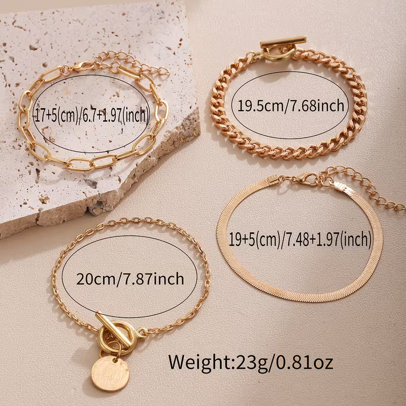 4Piece Bohemian Bracelet Set