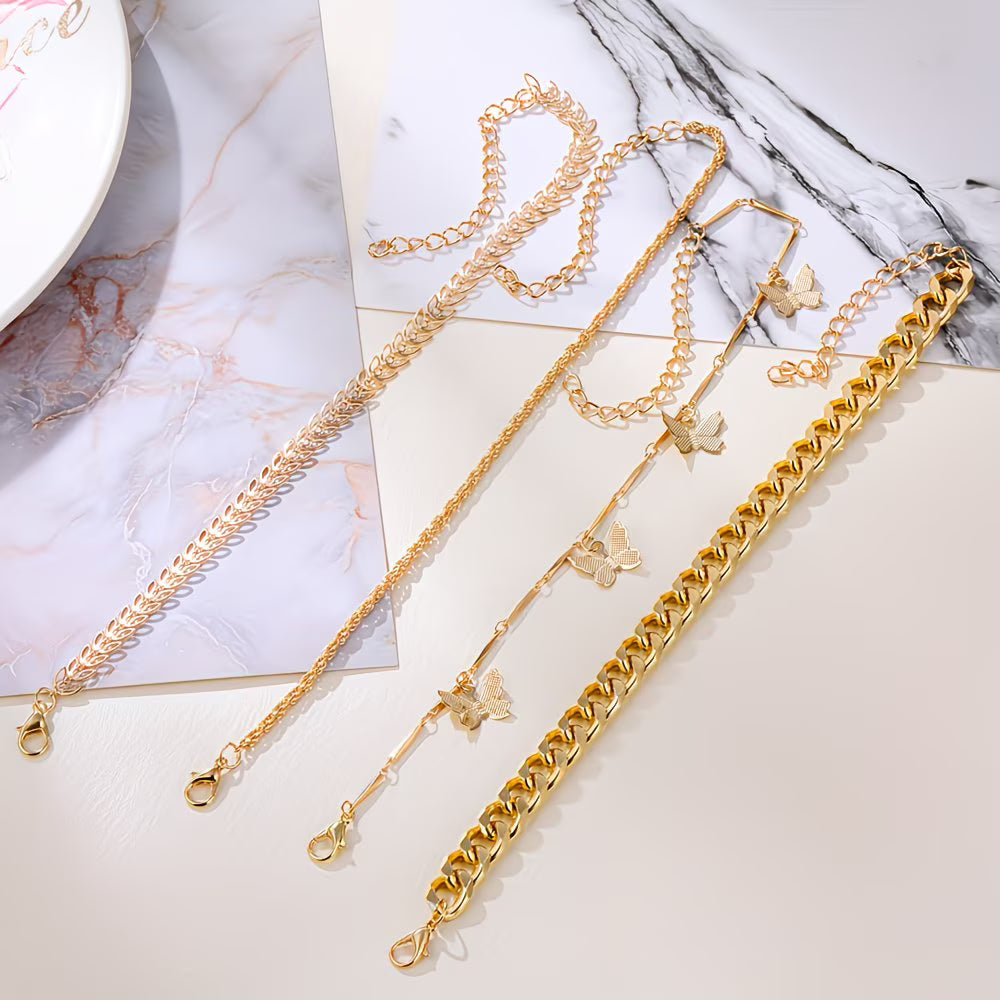 4-Piece Vintage Bracelet Set